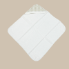 Thumbnail Toalla con Capucha Chevron Beige y Borde Beige0